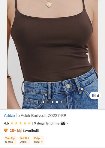 Addax Kahverengi Askılı Bodysuit
