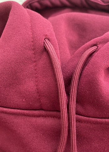 Diğer Bordo Yüksek Yaka Kadın Sweatshirt