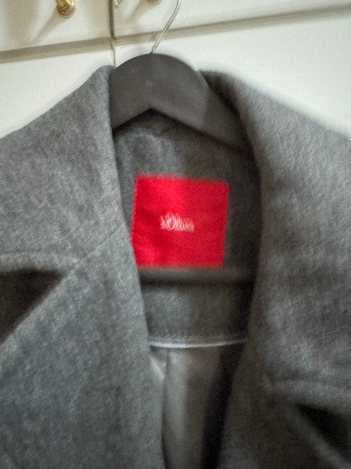 Gri Düğmeli Klasik Kaban - Görsel 2