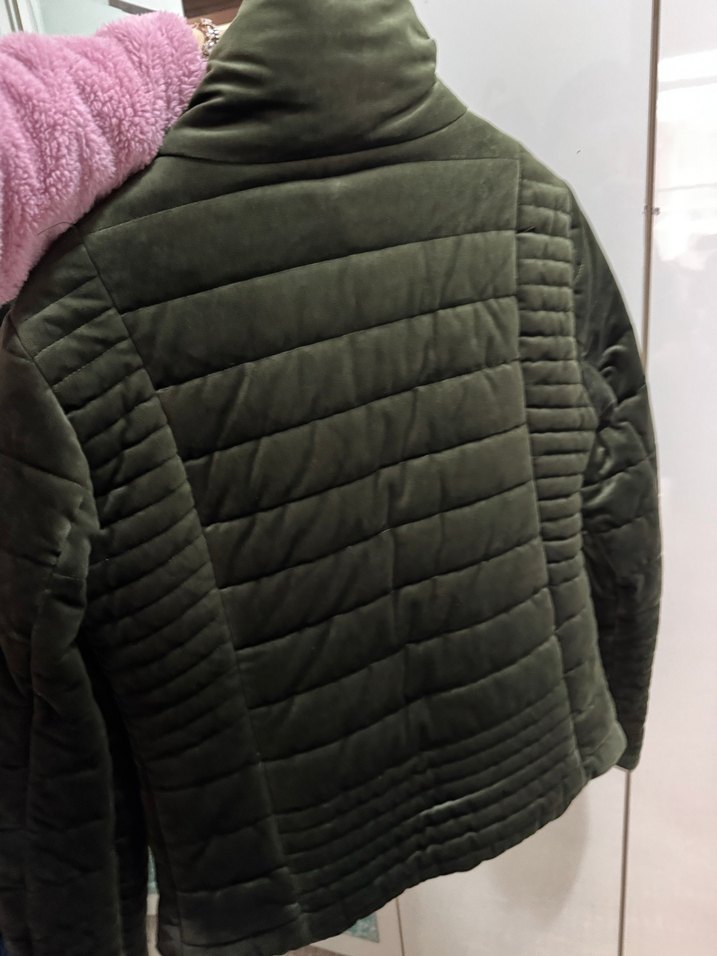 Fermuarlı Yeşil Kadın Mont - Görsel 3