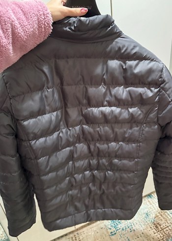 Gri Erkek Sokak Stili Fermuarlı Mont - Görsel 3