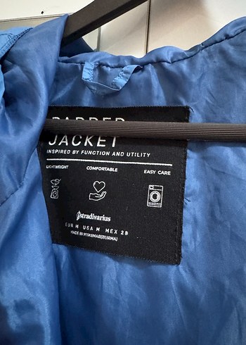 Mavi Fermuarlı Kadın Kışlık Ceket - Görsel 2