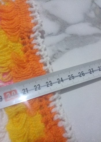 Renkli püskülü Banyo lifi - Görsel 2