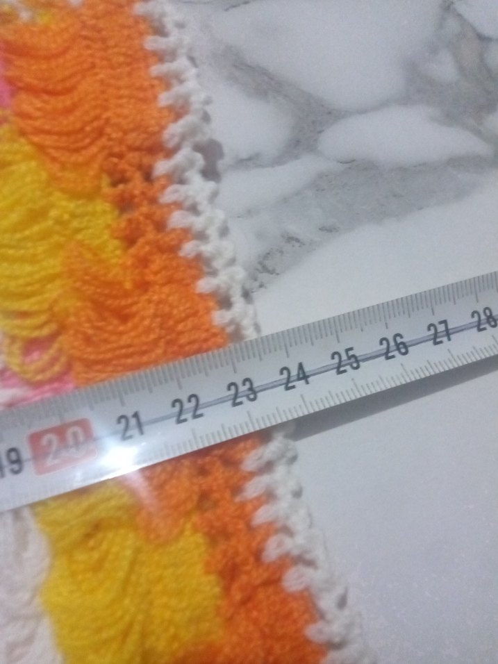 Renkli püskülü Banyo lifi - Görsel 2