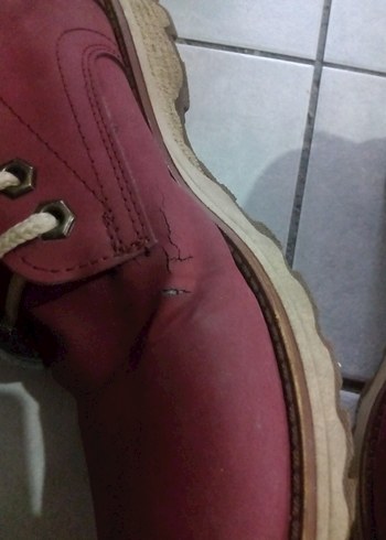 Bordo Süet Bağcıklı Erkek Dolgu Topuk Bot - Görsel 2