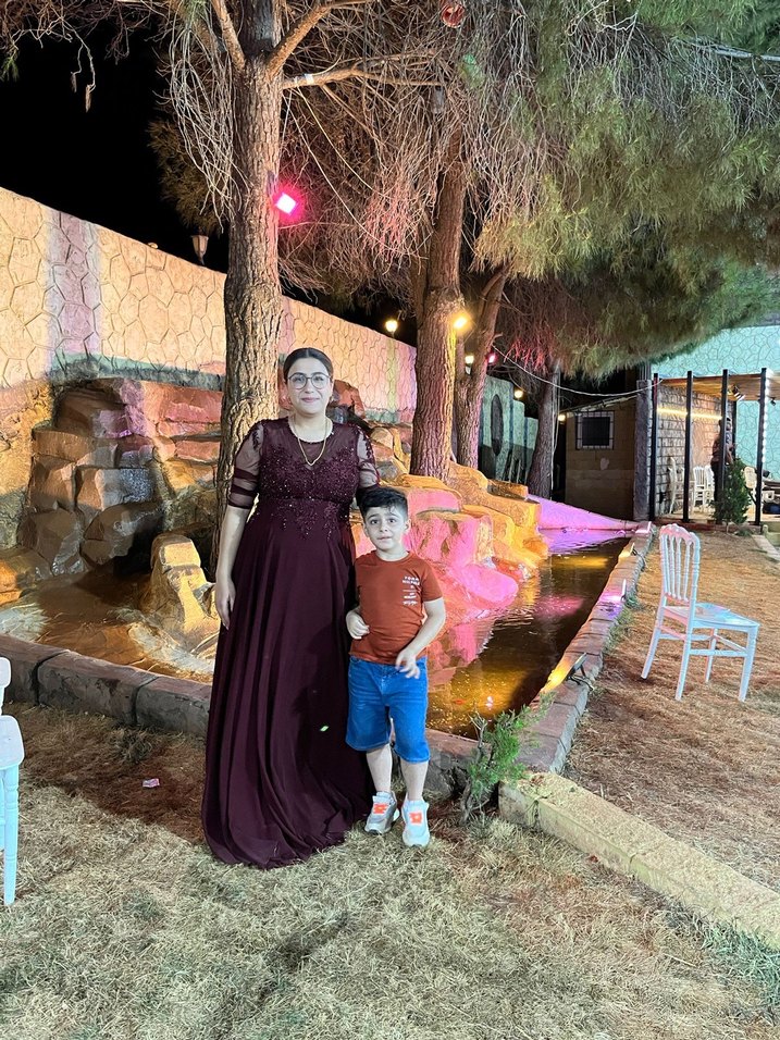 Bordo Uzun 
 Gotik Dökümlü Kadın Elbise - Görsel 2