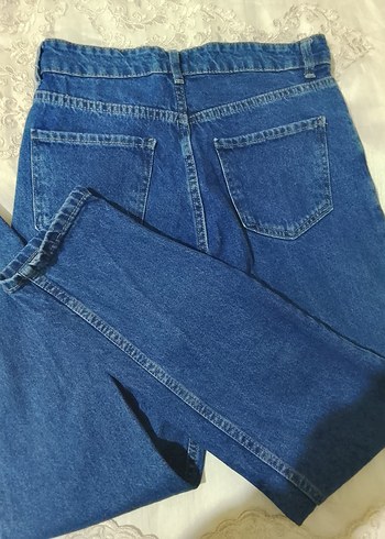 Kadın Mavi Denim Midi Jean - Görsel 2