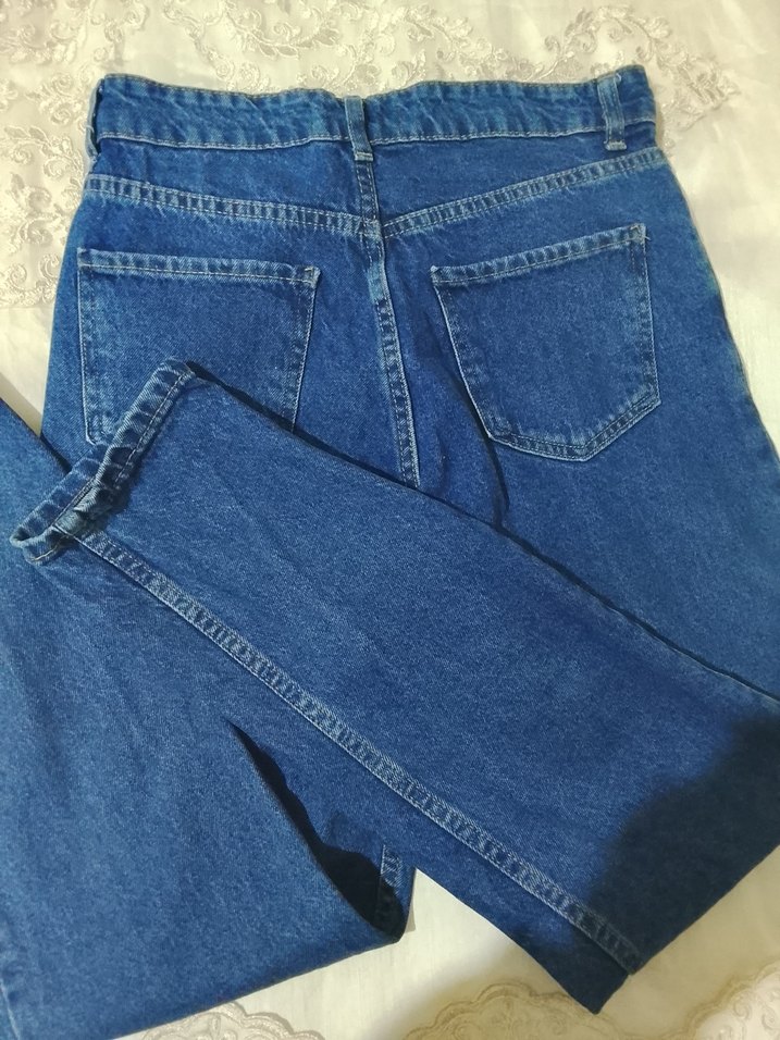 Kadın Mavi Denim Midi Jean - Görsel 2