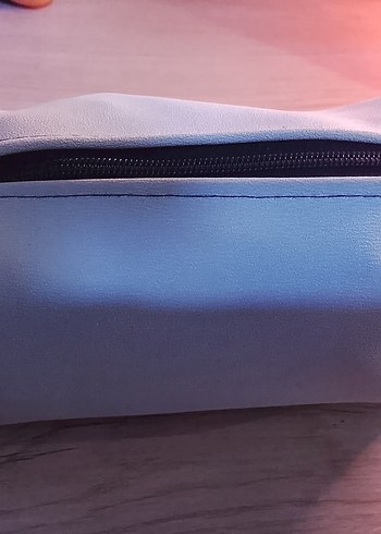 Fermuarlı Gri Kadın Makyaj Çantası dortlu - Görsel 3