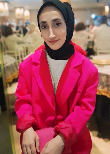 Pembe Kadın Midi Blazer Ceket