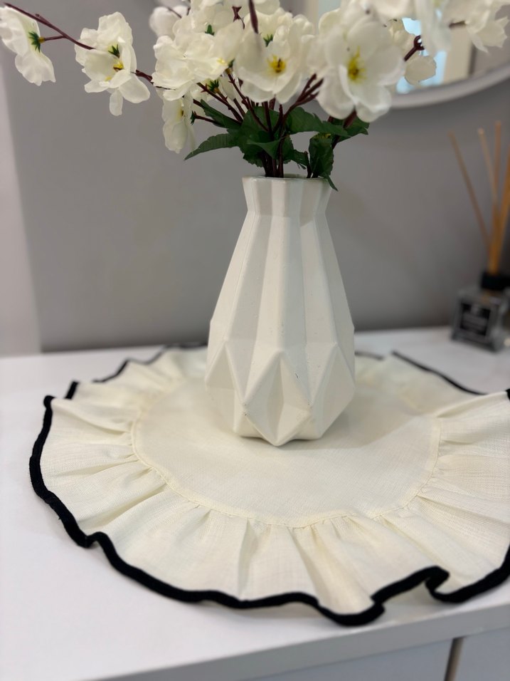 Kenar biyeli krem renk supla - Görsel 2