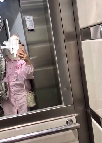 Pembe Fırfırlı Kadın Gömlek