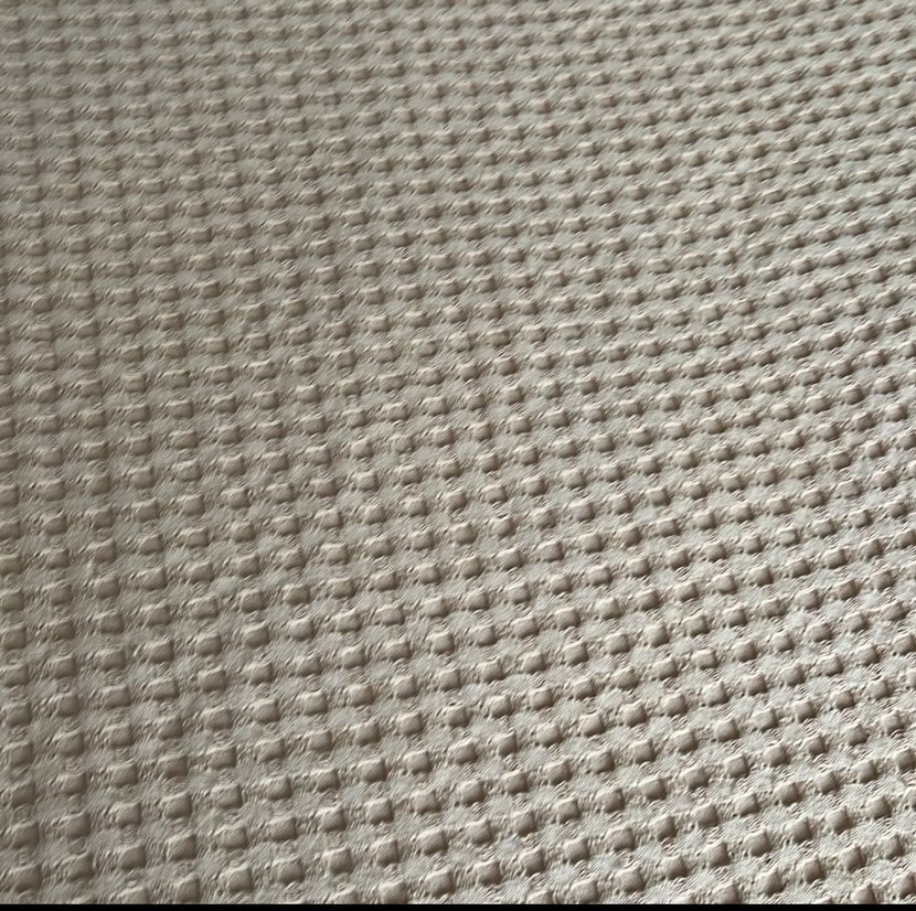 Bej Kareli tek pike - Görsel 4