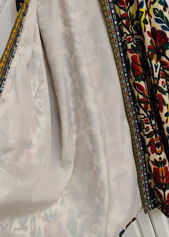 s Beden çeşitli Renk Etnik Desenli Uzun Kimono