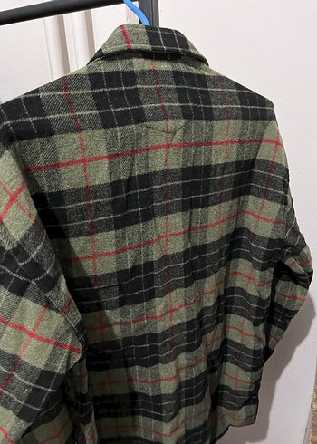 Düğmeli Gri Ekose Erkek Gömlek - Görsel 3