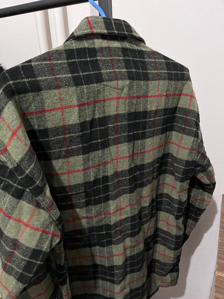 Düğmeli Gri Ekose Erkek Gömlek - Görsel 3