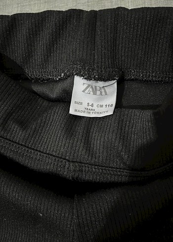 Kız Çocuk Siyah Sade Tayt - Görsel 4