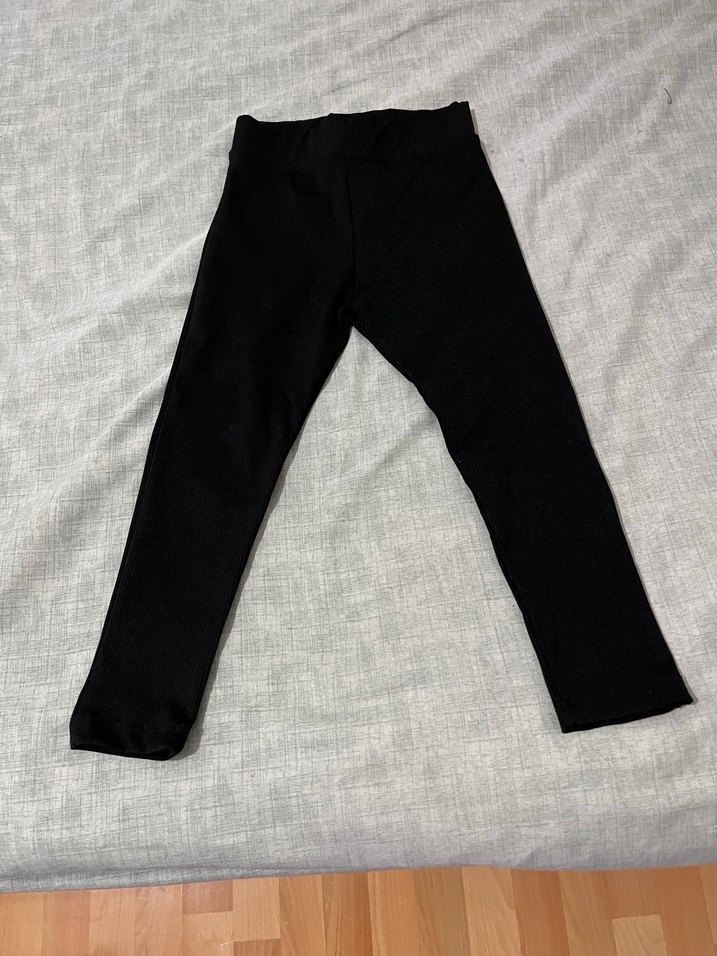 Kız Çocuk Siyah Sade Tayt - Görsel 2