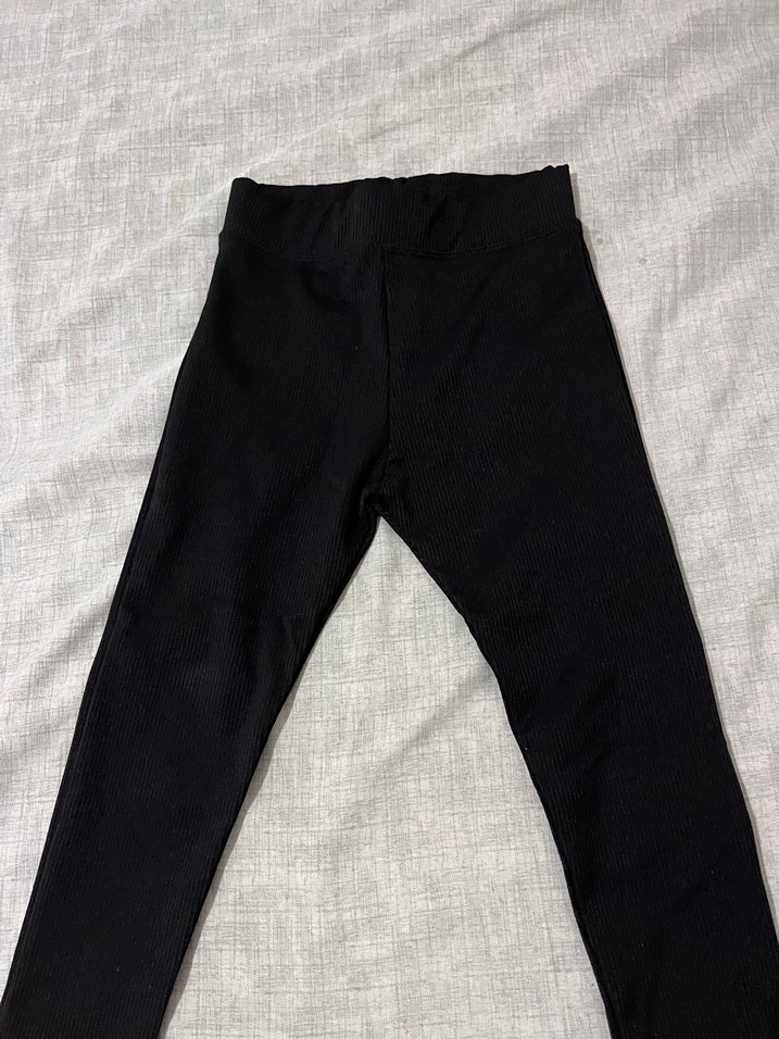 Kız Çocuk Siyah Sade Tayt - Görsel 3