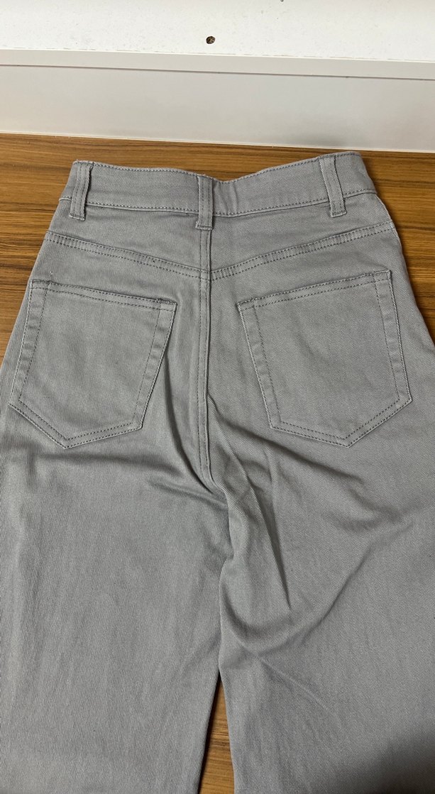 Gri Normal Kesim Kadın Denim Pantolon - Görsel 5