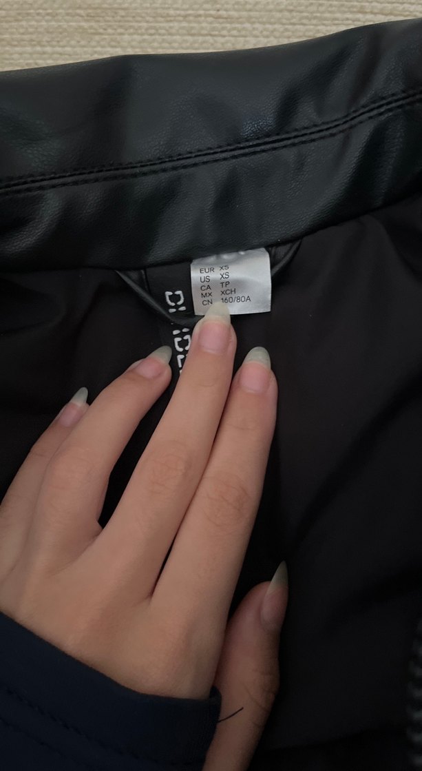 Kadın Siyah Deri Ceket - Görsel 5