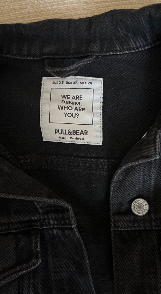 Kadın pull and bear Denim Ceket - Görsel 3