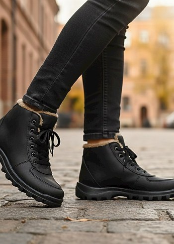 Gri Bağcıklı Erkek Outdoor Botları - Görsel 4