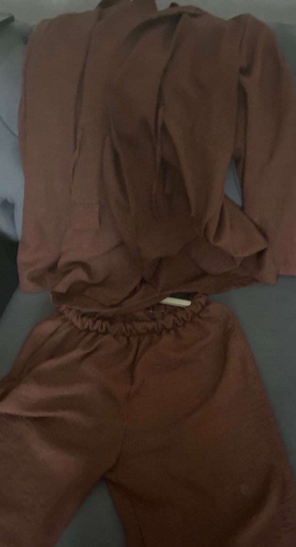 Kadınlar için Uzun Kahverengi Salaş takım - Görsel 2