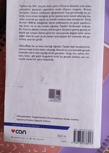 Uğultulu Tepeler - Emily Brontë