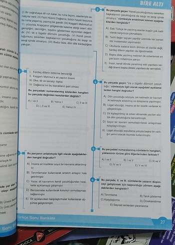 YKS Paragraflarla Türkçe Soru Bankası