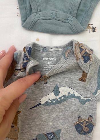 Carters kısa kol çıtçıtlı zıbın - Görsel 4