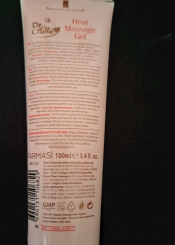 Dr. C.Tuna Isıtıcı Masaj Jeli 100ml - Görsel 2