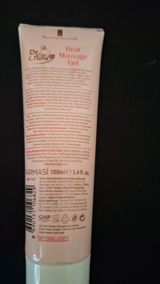 Dr. C.Tuna Isıtıcı Masaj Jeli 100ml - Görsel 2