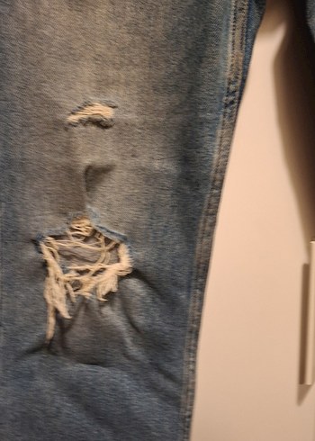 Diğer Kadın Mavi Yırtık Denim Jean cross marka