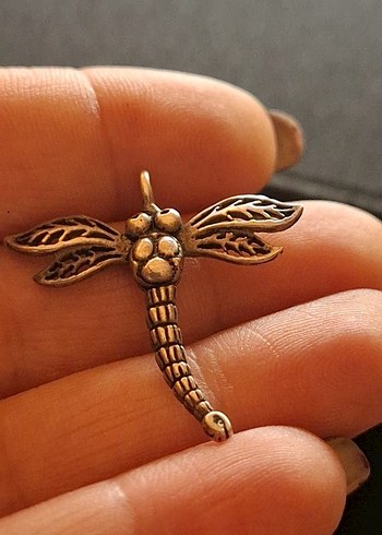 925 ayar gümüş Yusufçuk Figürlü kolye ucu - Görsel 5