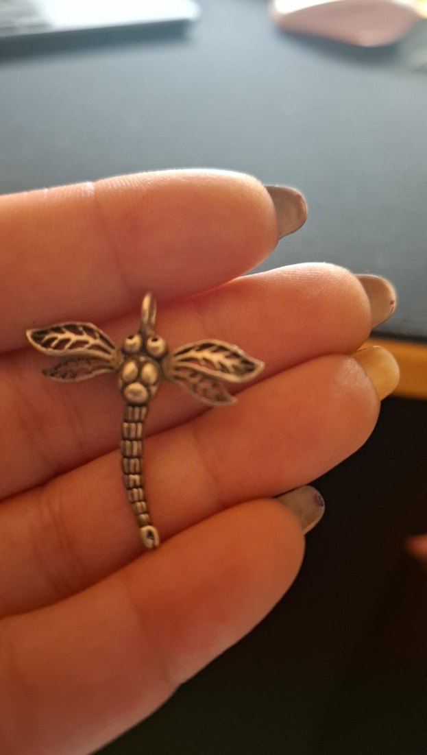 925 ayar gümüş Yusufçuk Figürlü kolye ucu - Görsel 2