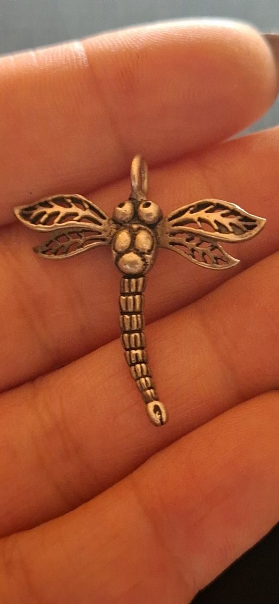 925 ayar gümüş Yusufçuk Figürlü kolye ucu - Görsel 3