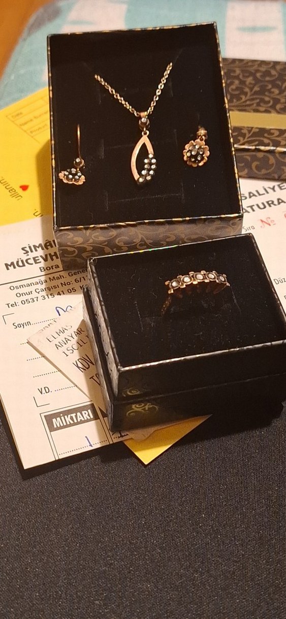 Gerçek Elmas sertifikalı faturalı mücevher takılar - Görsel 2