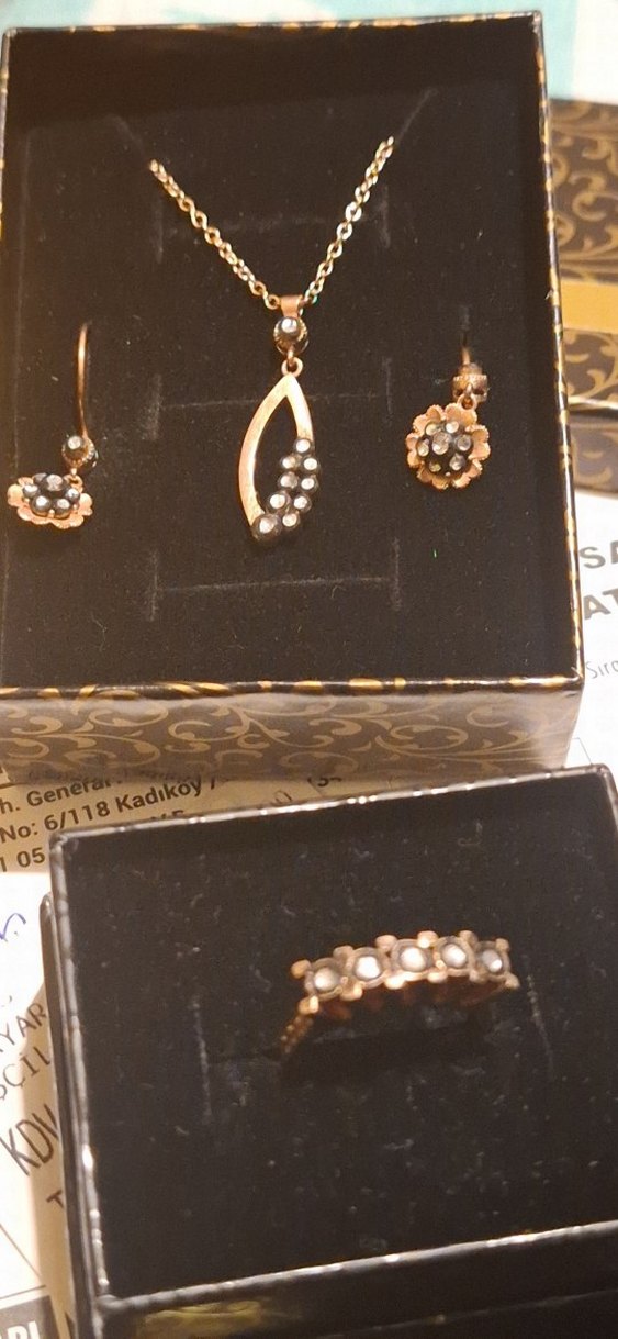 Gerçek Elmas sertifikalı faturalı mücevher takılar - Görsel 3