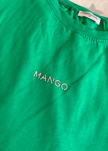 Mango Yeşil Kadın Kısa Kollu Tişört