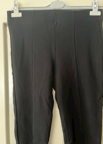 Kadın Siyah Tayt  Pantolon - Görsel 2