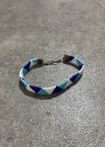 Miyuki boncuklu renkli bileklik ve küpe - Görsel 2