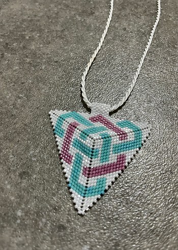 miyuki boncuklu el emeği kolye - Görsel 2