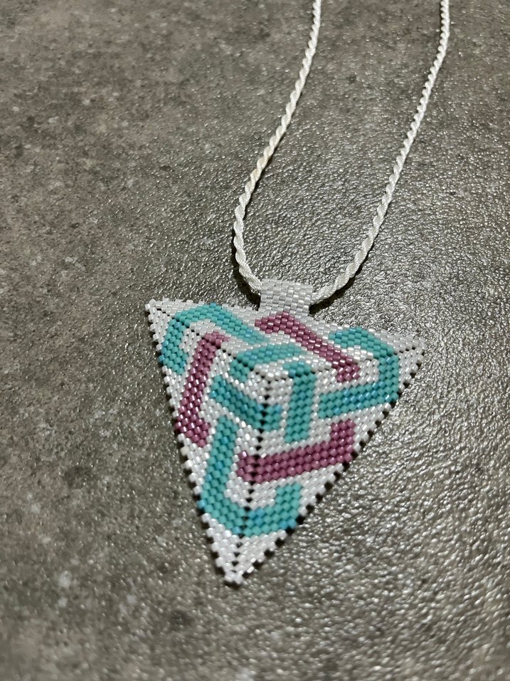 miyuki boncuklu el emeği kolye - Görsel 2