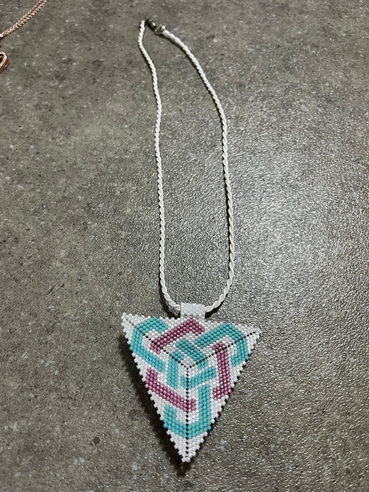 miyuki boncuklu el emeği kolye - Görsel 3
