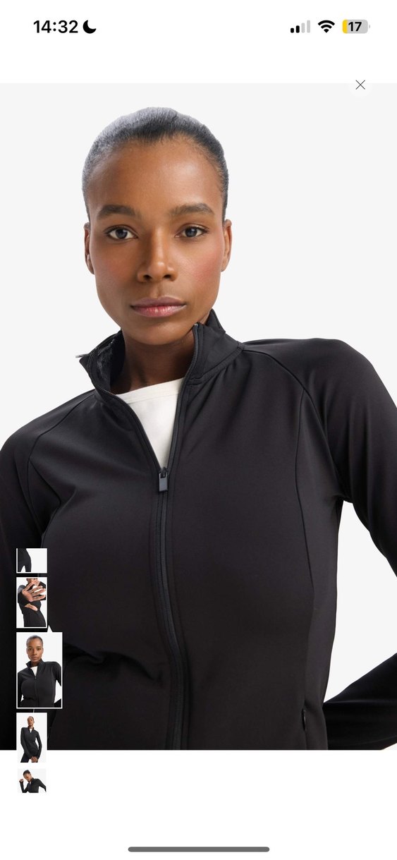 Siyah Fermuarlı Uzun Kollu Spor Üst - Görsel 2