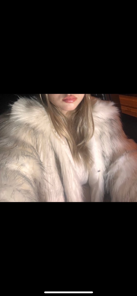 Beyaz Suni Kürk Ceket - Görsel 2