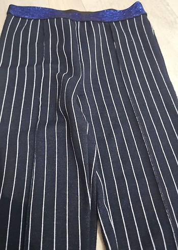 Lacivert Çizgili Pilili çocuk tayt - Görsel 3