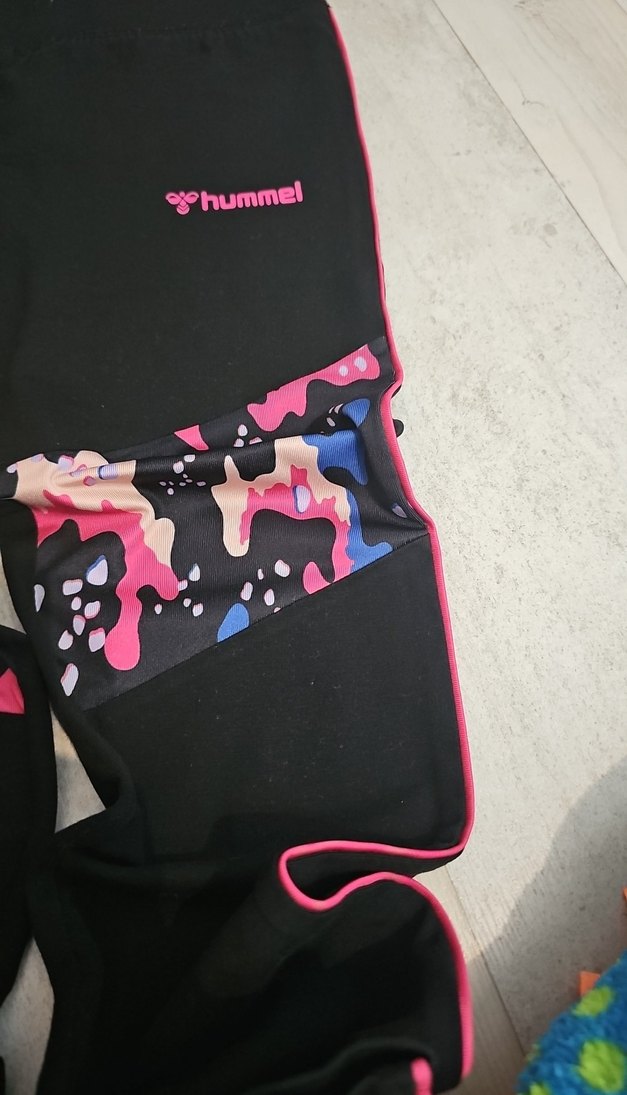 çocuk Siyah Pembe tayt - Görsel 3