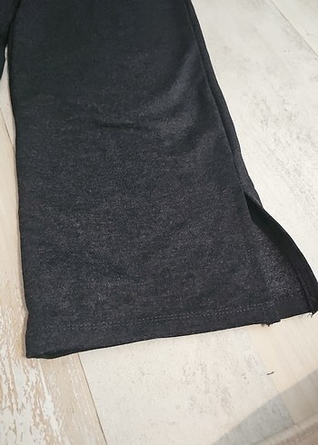 Düğmeli Gri Bol Kesim çocuk Eşofman - Görsel 2